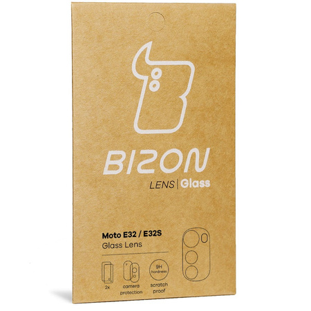 Szkło na aparat Bizon Glass Lens dla Motorola Moto E32 / E32s, 2 sztuki