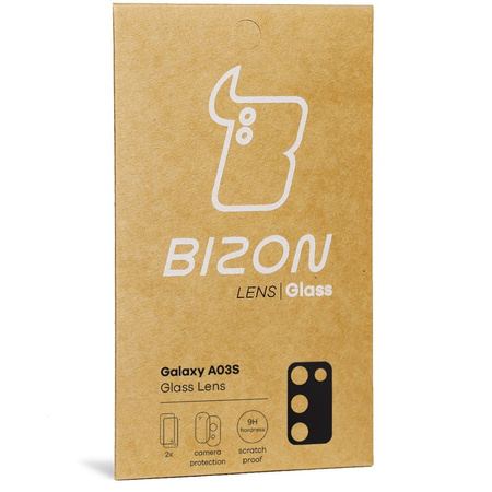Szkło na aparat Bizon Glass Lens dla Galaxy A03S, 2 sztuki