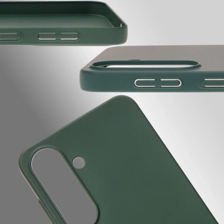 Etui Bizon Case Łupka do Galaxy S25, zielone