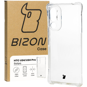 Elastyczne etui Bizon Case Salpa do HTC U24 Pro, przezroczyste