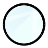 Szkło hybrydowe Bizon Glass Watch Edge Hybrid dla Huawei Watch 5 46 mm, czarne