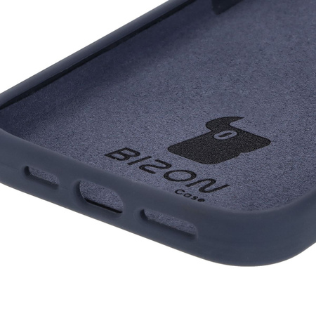 Silikonowe etui Bizon Soft Case do iPhone 16 Pro Max, ciemnoniebieskie