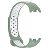 Pasek Bizon Strap Watch Octo do Xiaomi Mi Smart Band 8, zielono-biały