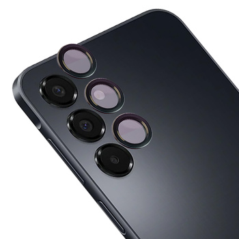 Szkło hartowane na aparat z aplikatorem Bizon Glass Snap Lens do Galaxy A16 4G/5G, 1 zestaw, czarna ramka