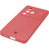 Etui Bizon Case Silicone Sq do Vivo X80 Pro, ciemny róż