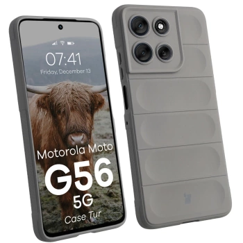 Pancerne etui Bizon Case Tur do Motorola Moto G56 5G, jasnoszare