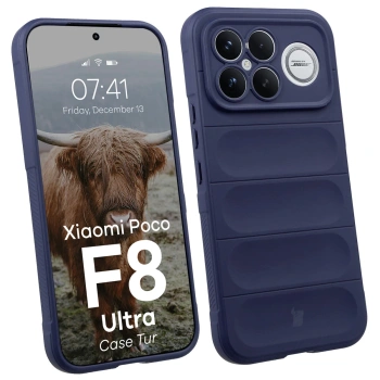 Pancerne etui Bizon Case Tur do Xiaomi POCO F8 Ultra, granatowe