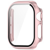 Etui ze szkłem do zegarka Bizon Case+Glass Watch do Apple Watch 11 / 10 (46mm), jasnoróżowe