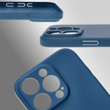 Etui Bizon Case Łupka do iPhone 16 Pro, niebieskie