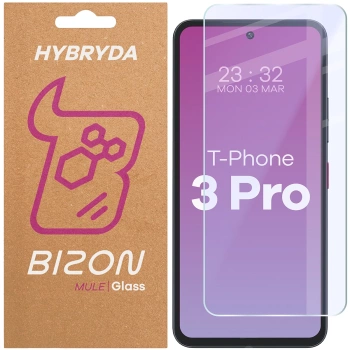 Elastyczne szkło hybrydowe Bizon Glass Mule do T Phone 3 Pro