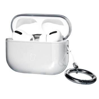 Elastyczne etui z karabińczykiem Bizon Case Headphone Clear do AirPods Pro 3, przeźroczyste