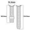 Silikonowy pasek Bizon Strap Watch Silicone G do Galaxy Watch Ultra 2 / 1, jasnoszary