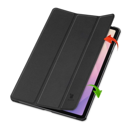 Etui z klapką Bizon Case Tab Croc do Galaxy Tab S11, czarne