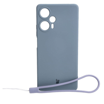 Etui Bizon Case Silicone Sq do Xiaomi Poco F5, szare