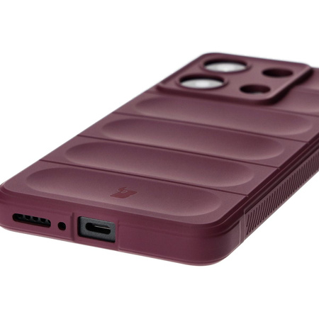 Pancerne etui Bizon Case Tur do Xiaomi Redmi Note 13 4G, burgundowe
