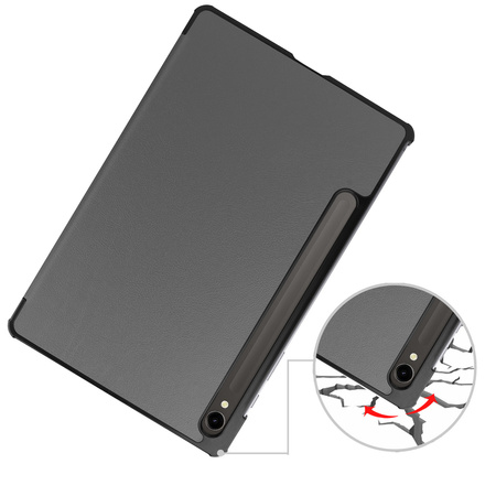 Etui Bizon Case Tab Croc do Galaxy Tab S10 Lite / S9, szare