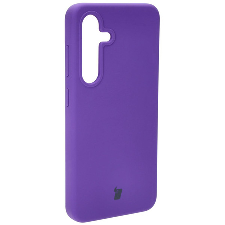 Silikonowe etui Bizon Soft Case do Galaxy S24, fioletowe