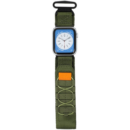 Sportowy pasek do zegarka Bizon Strap Watch Adventure do Apple Watch 42/44/45/49 mm, khaki