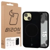 Silikonowe etui z pierścieniem magnetycznym Bizon Soft Case Magnetic do iPhone 15, czarne
