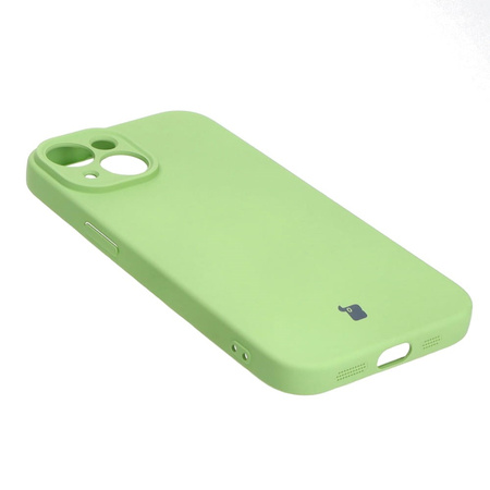 Etui Bizon Case Silicone do Apple iPhone 15, jasnozielone