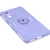Etui Bizon Case Silicone Ring do Xiaomi Poco F4 GT, jasnofioletowe