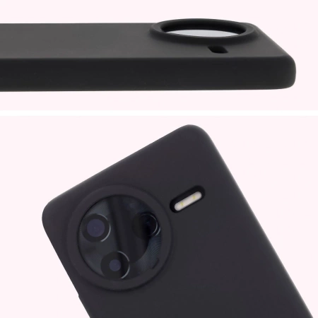 Silikonowe etui Bizon Soft Case do Xiaomi POCO F7 Ultra, czarne