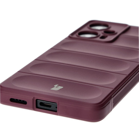 Pancerne etui Bizon Case Tur do Xiaomi Poco F5, burgundowe