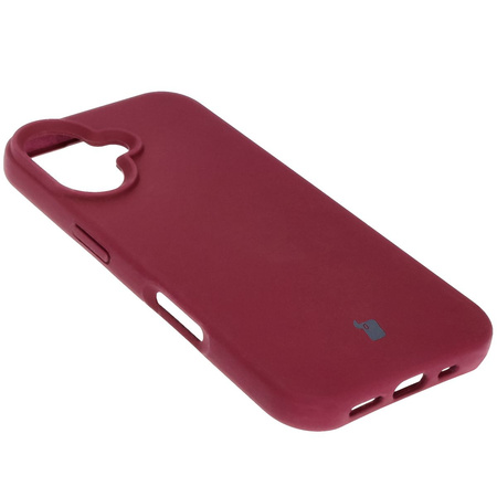 Silikonowe etui Bizon Soft Case do iPhone 16, ciemnofioletowe