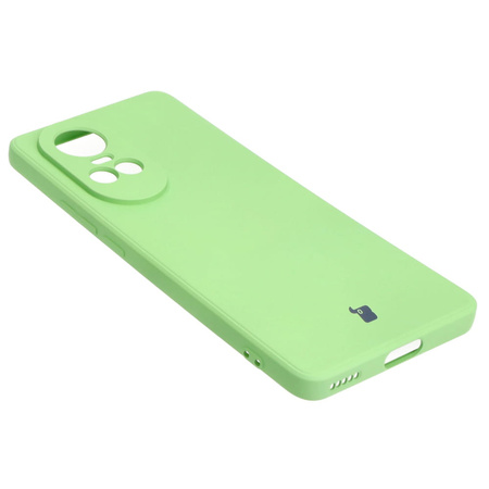 Etui Bizon Case Silicone Sq do Oppo Reno 10 5G, jasnozielone