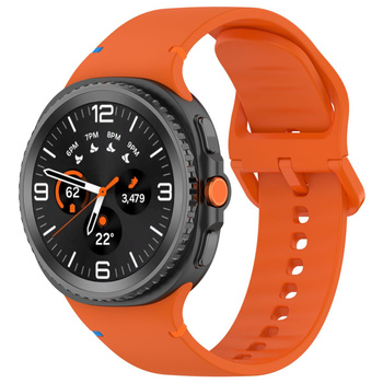 Silikonowy pasek Bizon Strap Watch Silicone G do Galaxy Watch 8 / 8 Classic, pomarańczowy