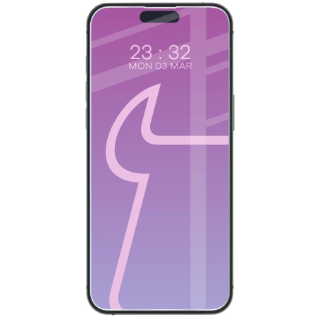 Elastyczne szkło hybrydowe Bizon Glass Mule do iPhone 17 Pro Max