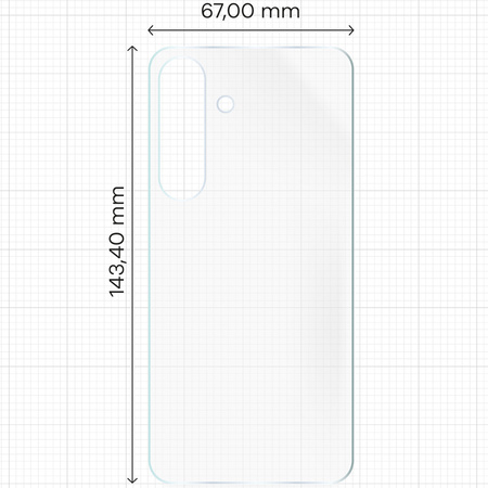 Folia hydrożelowa na tył Bizon Glass Hydrogel Back Duo do Galaxy S25, 2 sztuki