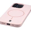 Silikonowe etui z pierścieniem magnetycznym Bizon Soft Case Magnetic do iPhone 14 Pro, jasnoróżowe