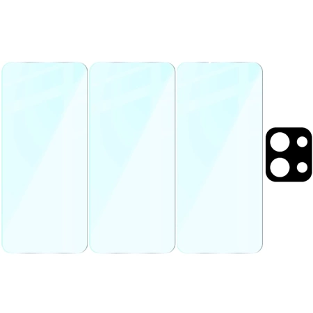 3x Szkło hartowane + szybka na aparat Bizon Glass Clear Pack do Xiaomi Redmi 15C 4G / 5G
