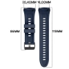 Silikonowy pasek Bizon Strap Watch Silicone T do Huawei Watch 5 42 mm, granatowy