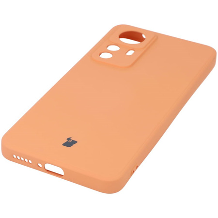Etui Bizon Case Silicone Sq do Xiaomi 12T Pro, pomarańczowe