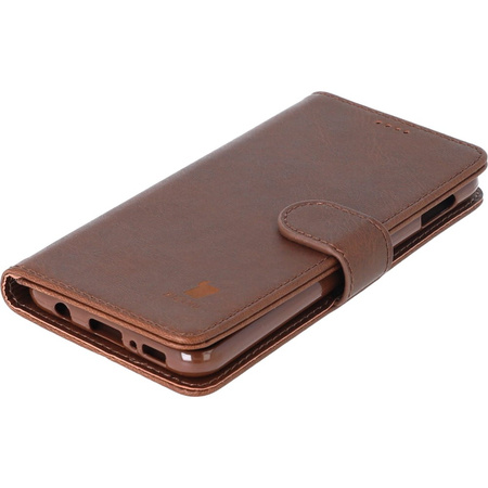 Etui Bizon Case Wallet do Galaxy S10e, brązowe