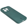 Etui Bizon Case Silicone do Apple iPhone 15 Pro, ciemnozielone