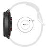 Pasek silikonowy do smartwatcha, Bizon Strap Watch Silicone Pro N, Quick Release 22 mm, biały
