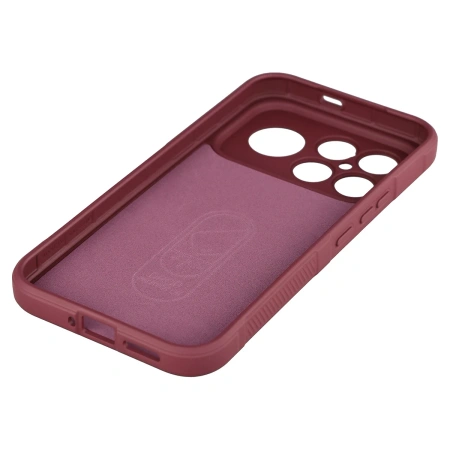 Pancerne etui Bizon Case Tur do Xiaomi POCO F8 Ultra, burgundowe