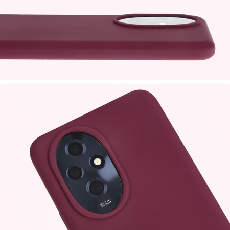Silikonowe etui Bizon Soft Case do Honor 200, ciemnofioletowe