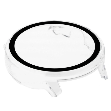 Etui ze szkłem do zegarka Bizon Case Watch Adamo do Garmin Venu 4 45 mm, przeźroczyste