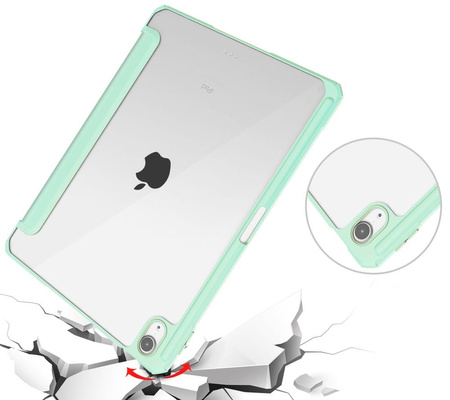 Etui Bizon Case Tab Clear Matt do Apple iPad Air 5 / Air 4 / iPad Pro 11 2018, miętowe