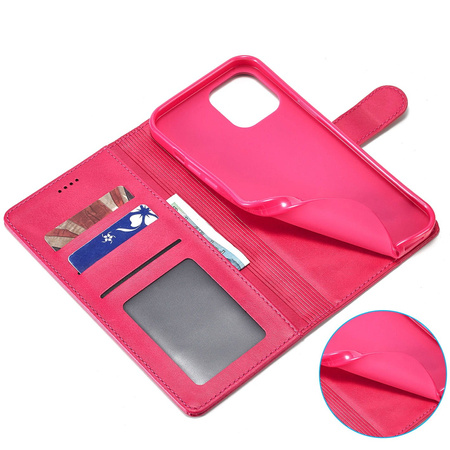 Etui Bizon Case Wallet do iPhone 13 Mini, różowe