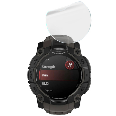 Folia hydrożelowa na ekran Bizon Glass Watch Hydrogel Duo do Garmin Instinct 3 50 mm, 2 sztuki