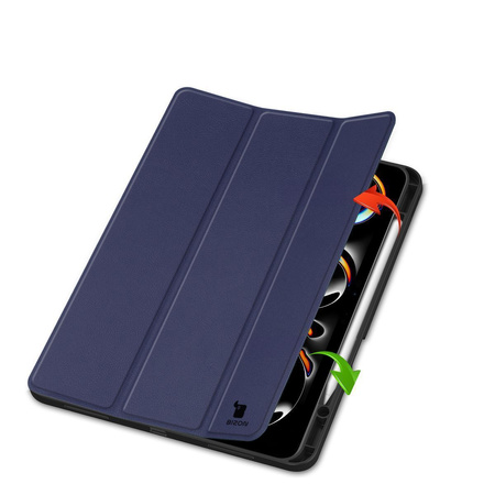 Etui Bizon Case Tab Lizard do iPad Pro 13" 7 gen. 2024, granatowe