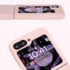 Silikonowe etui Bizon Soft Case do Galaxy Z Flip7 FE / Z Flip6, jasnoróżowe