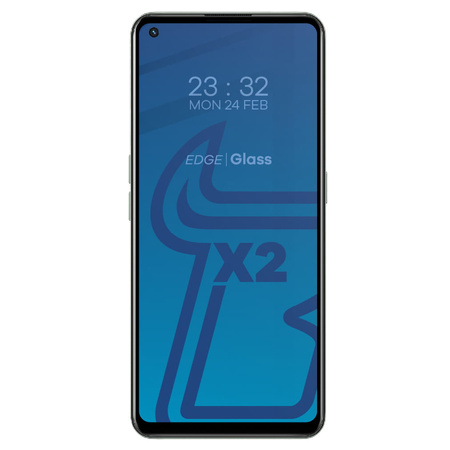 Szkło hartowane Bizon Glass Edge - 2 sztuki + ochrona na obiektyw do Realme GT2