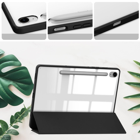 Etui Bizon Case Tab Clear Matt do Galaxy Tab S10 Lite / S10 FE / S9 / S9 FE, czarne