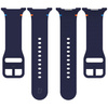 Silikonowy pasek Bizon Strap Watch Silicone G do Galaxy Watch 8 40 mm / 44 mm / 8 Classic 46 mm, granatowy